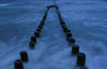 O świcie na plaży w Sianożętach 