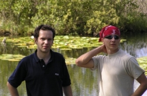 Wisełka, nad stawem